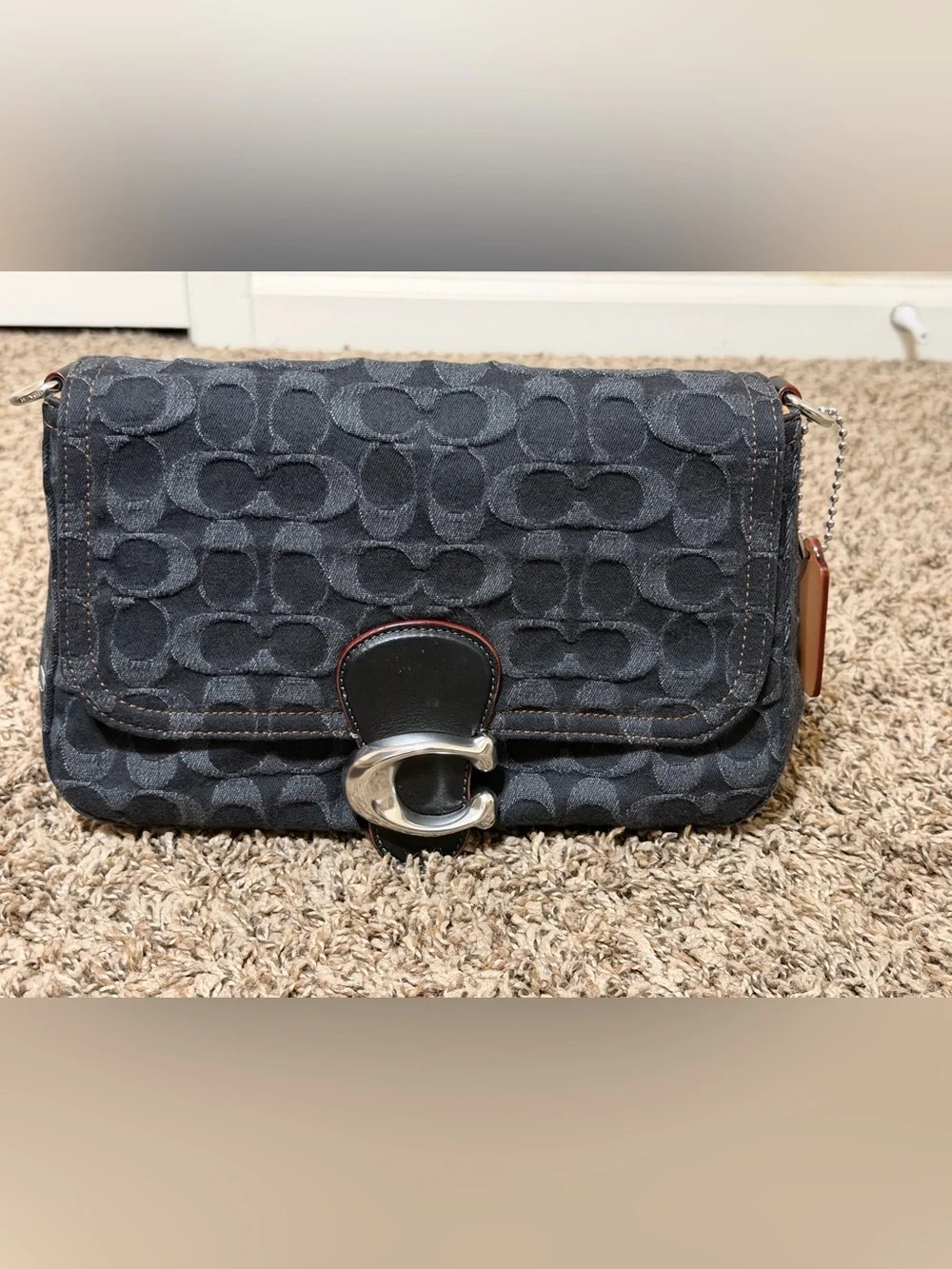 Coach Coach Soft Tabby Shoulder Bag Denim